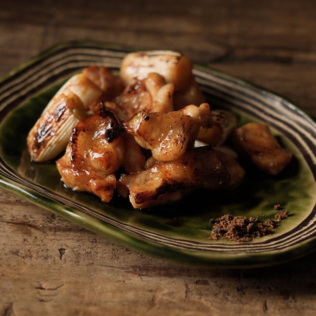 地鶏ねぎま〈タレ焼き〉